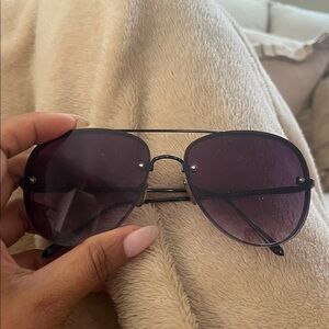 Zara Black and Purple Sunglasses
